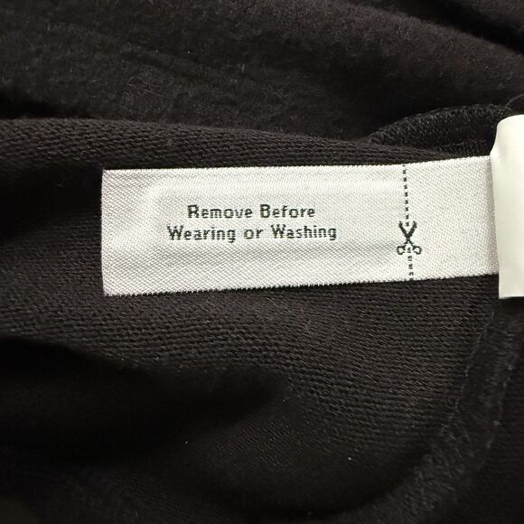 NWT J. Crew Women's XS Black Reversible V-Back Tunic Long Sleeve Sweater h9770 - Picture 12 of 12